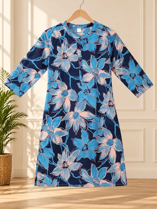 Blue_Casual_Printed_Top_Trouser_Co_Ord_Set