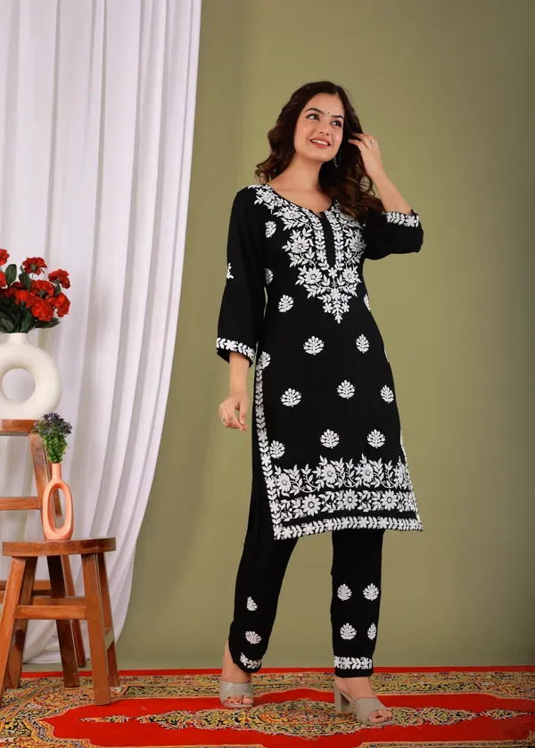 Black_Exclusive_Modal_Kurti_With_The_Plazzo_Chikankari_Fabric_For_Women