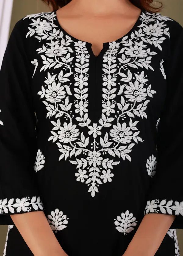 Black_Exclusive_Modal_Kurti_With_The_Plazzo_Chikankari_Fabric_For_Women