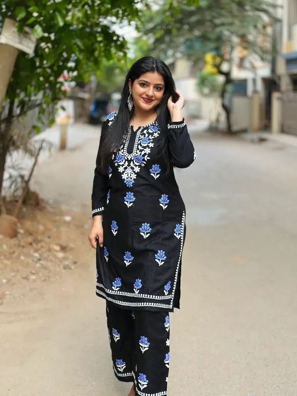 Black_Light_Purple_Chikankari_Beautiful_Affordable_Dual_Thread_Color_Rayon