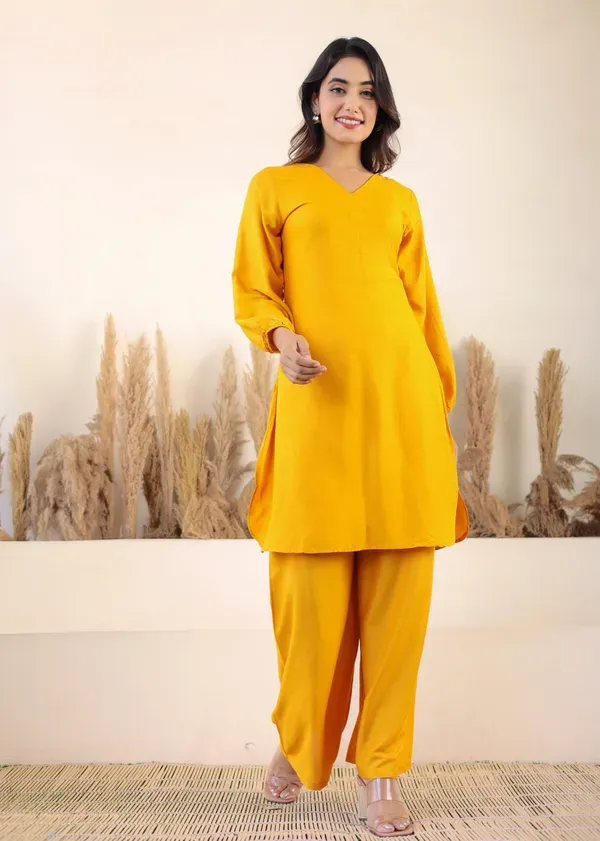 Yellow_Rayon_Chikankari_Kurta_Palazzo_Set_For_Women
