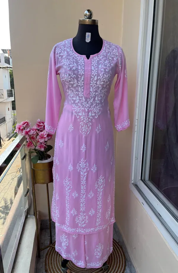 Baby_Pink_Buy_Stylish_Ethnic_Chikankari_Kurta_With_Plazzzo_Set