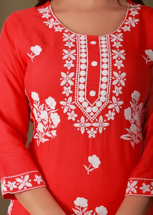 Gajari_Rayon_Embroidered_Kurta_Pant_With_Dupatta_Set_For_Women