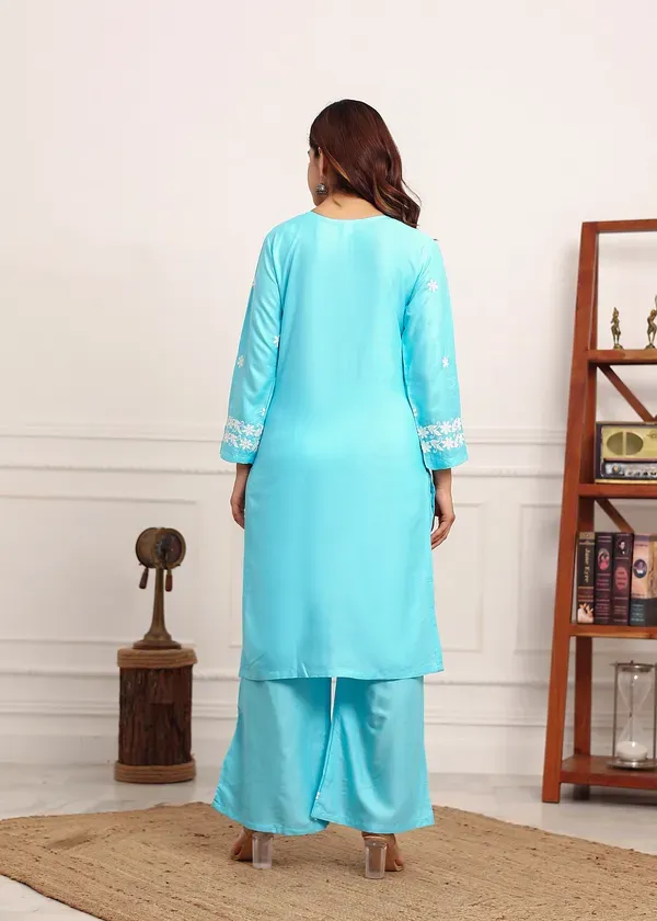 Firoji_Premium_Rayon_Kurti_Plazo_Set