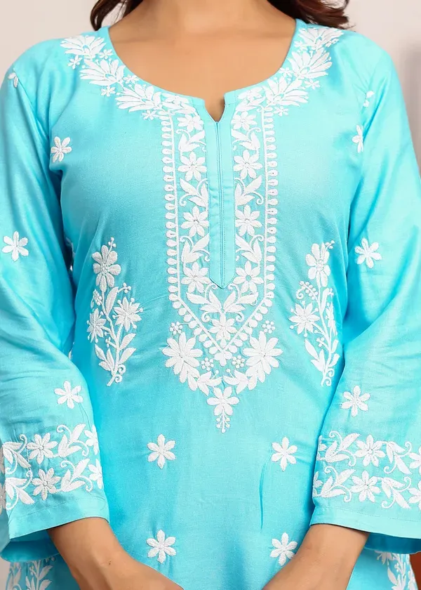 Firoji_Premium_Rayon_Kurti_Plazo_Set