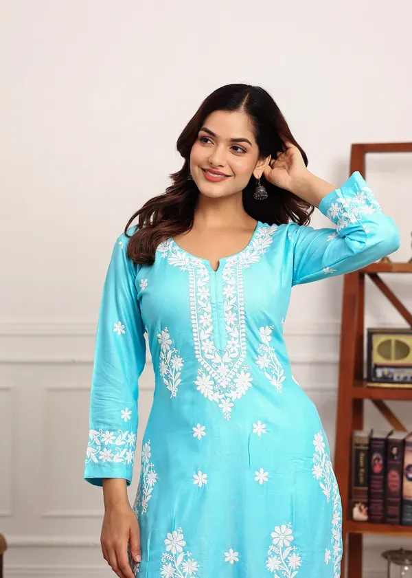 Firoji_Premium_Rayon_Kurti_Plazo_Set
