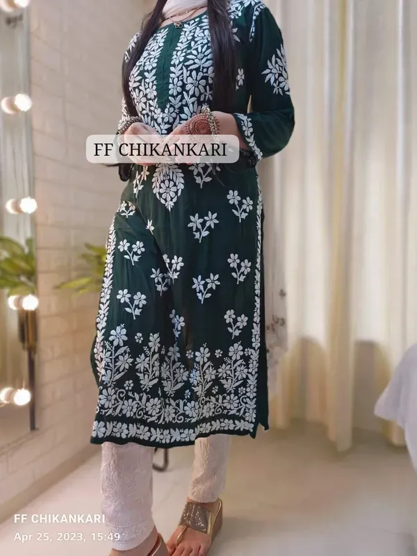 Green_Womens_Indian_Model_Kurti_Beautiful_Work_Entice_Wear