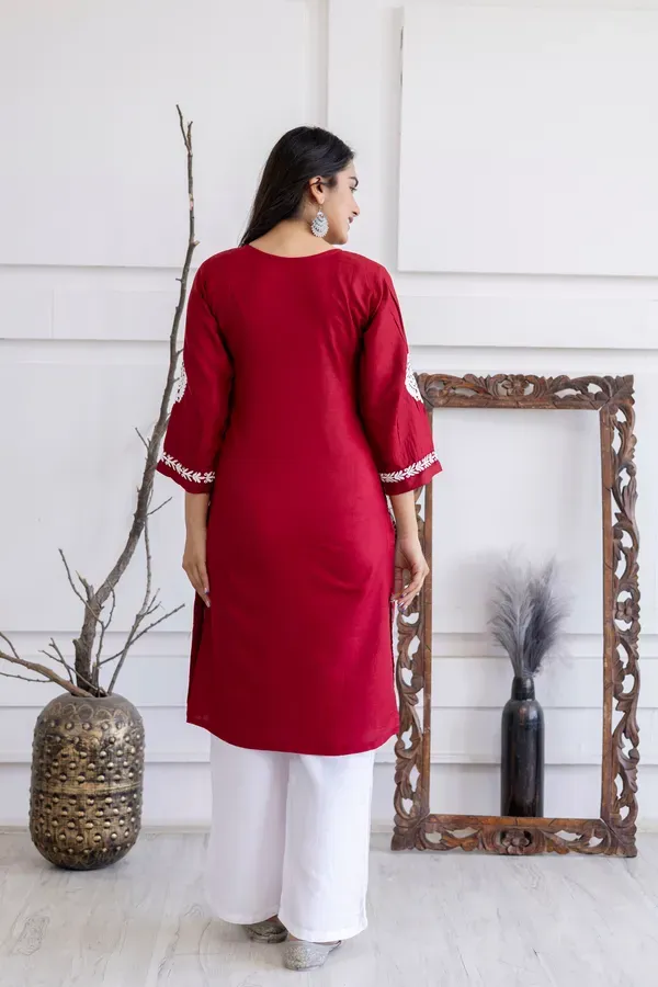 Maroon_Trendy_Fashionable_Kurtis