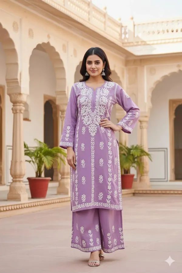 Light_Purple_Heavy_Rayon_Dyble_Set_Kurti_Palazzo_Set