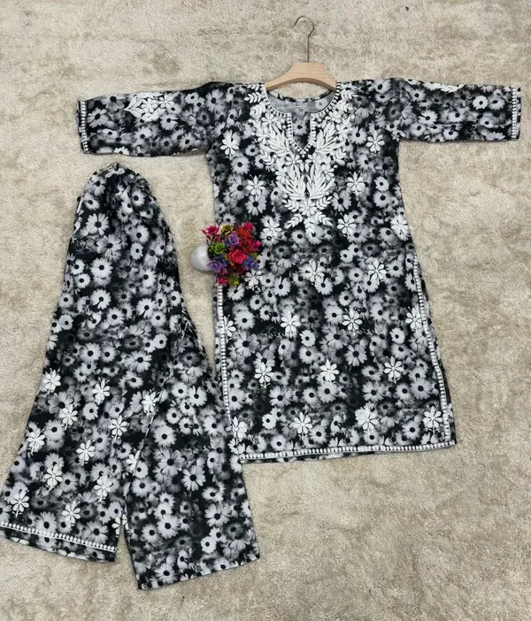 Black_Printed_Kurti_With_Plazo_Set_For_Women
