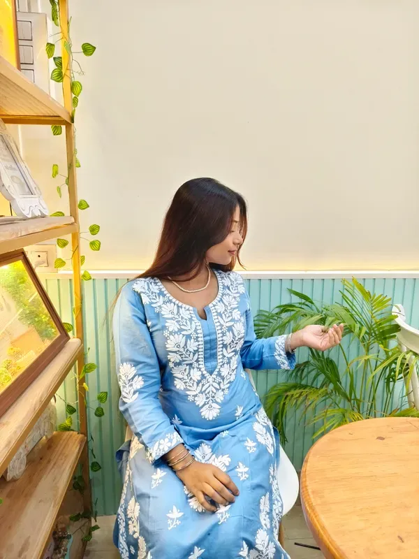 D_Sky_Chikankari_Reyon_Kurti_With_Afgani_Salwar_Suit