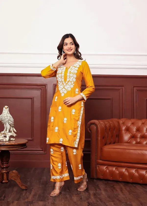Yellow_New_Colours_In_Our_Best_Seller_Chikankari_Plazzo_Set