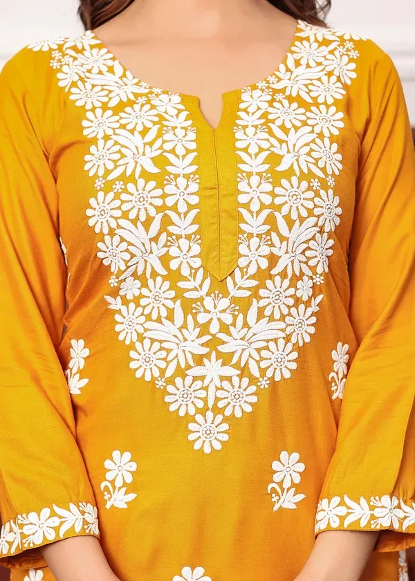 Yellow_New_Colours_In_Our_Best_Seller_Chikankari_Plazzo_Set