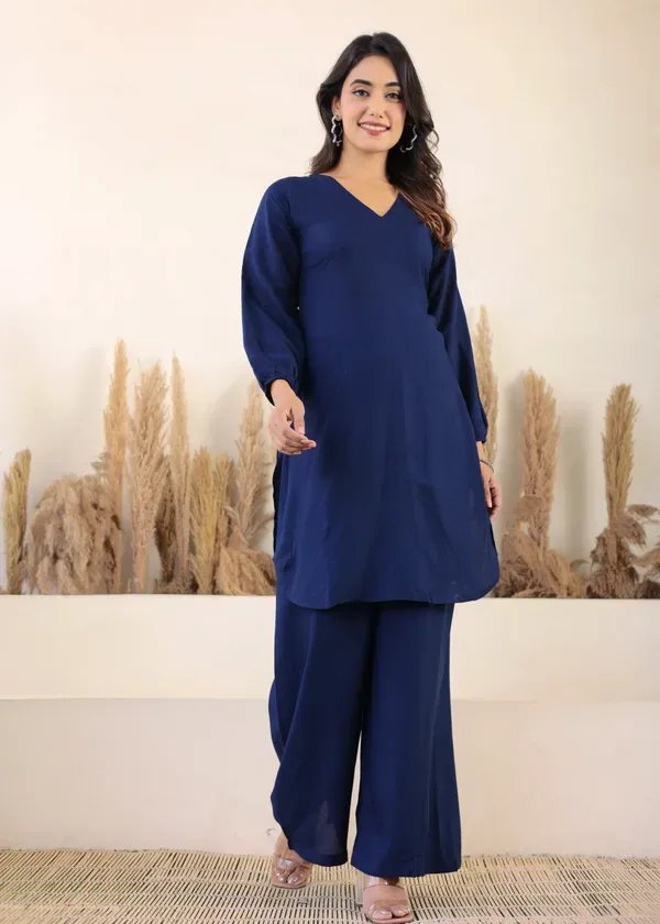 Blue_Rayon_Chikankari_Kurta_Palazzo_Set_For_Women