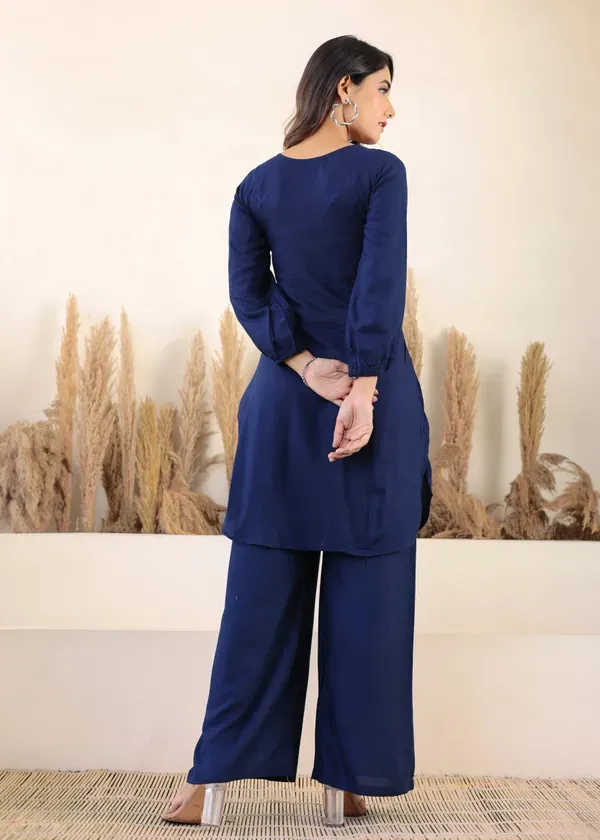 Blue_Rayon_Chikankari_Kurta_Palazzo_Set_For_Women