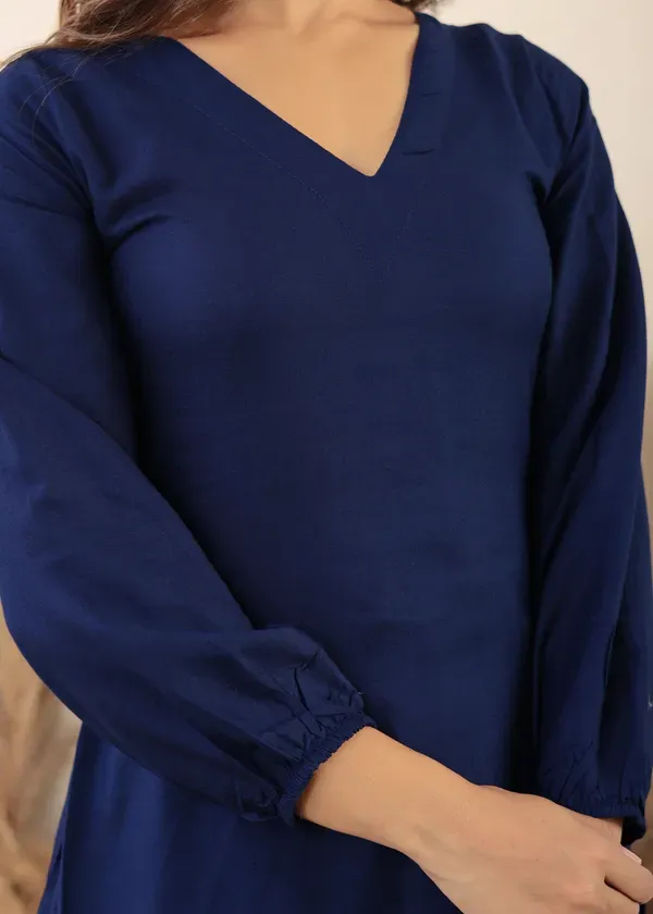 Blue_Rayon_Chikankari_Kurta_Palazzo_Set_For_Women