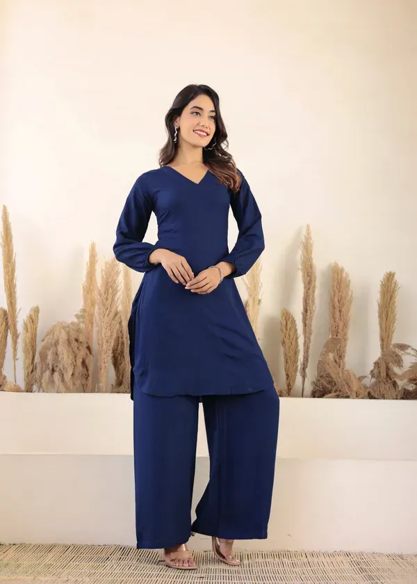 Blue_Rayon_Chikankari_Kurta_Palazzo_Set_For_Women