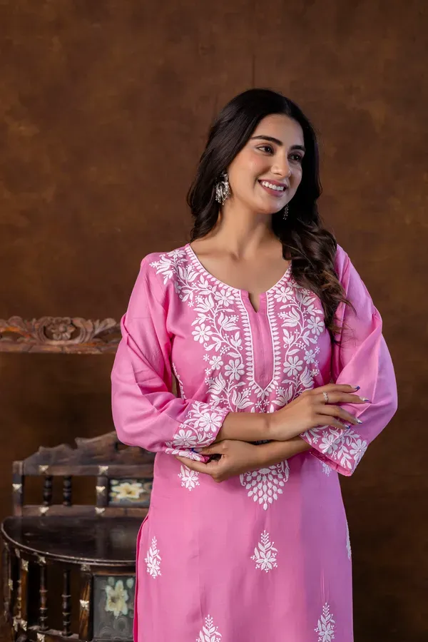 Pink_Women_S_Elegent_Kurti_Set_Kurti_Plazo_Set