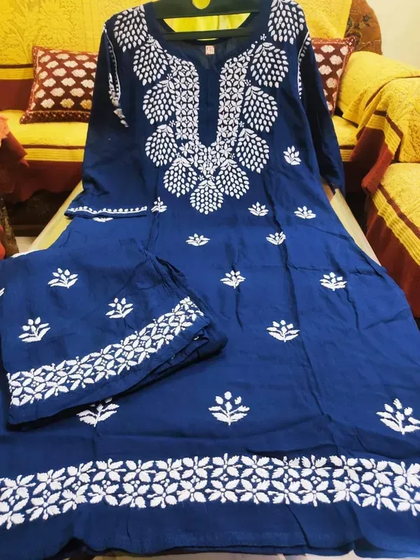 Blue_Kurti_And_Plazzo_Set