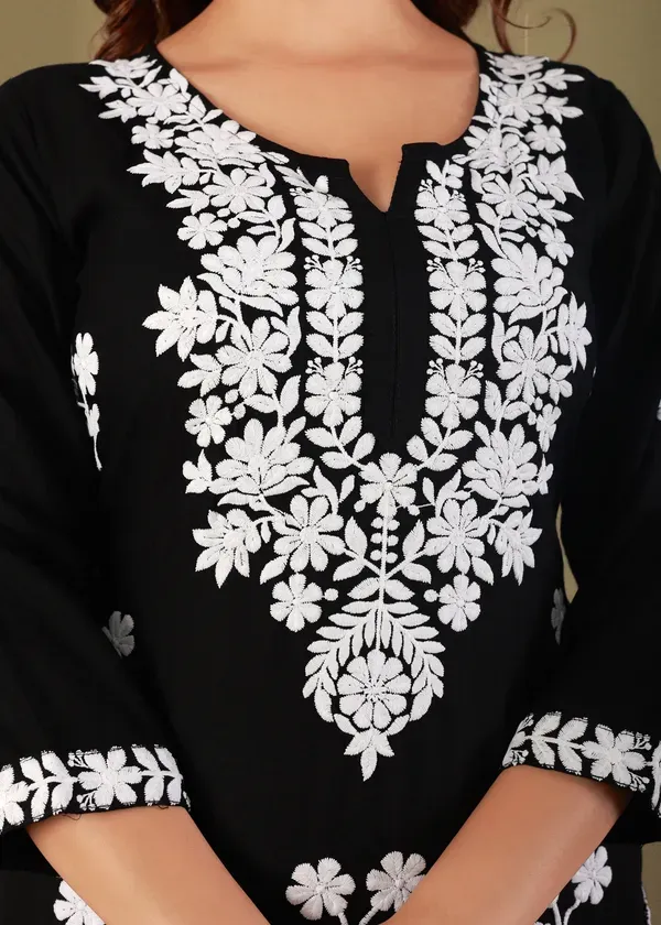 Black_Primum_Modal_Kurta_For_Women