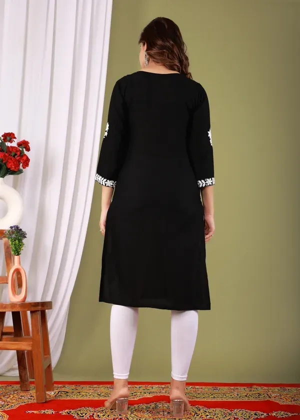 Black_Primum_Modal_Kurta_For_Women