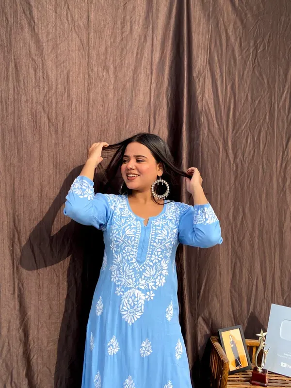 D_Sky_Chikankari_Straight_Kurta_Palazzo_Set_Readymade_For_Women