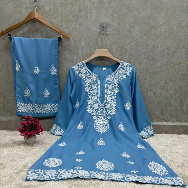 D_Sky_Chikankari_Straight_Kurta_Palazzo_Set_Readymade_For_Women