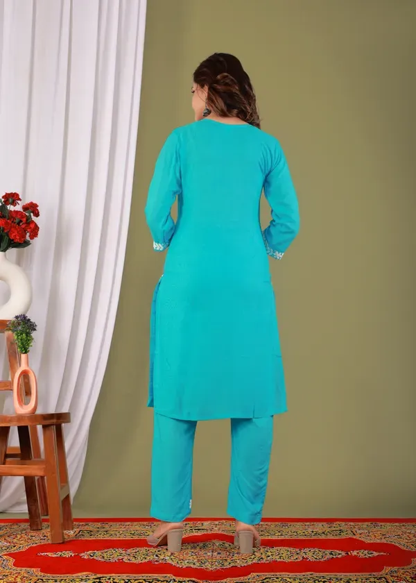 Firoji_Exclusive_Modal_Kurti_With_The_Plazzo_Chikankari_Fabric_For_Women