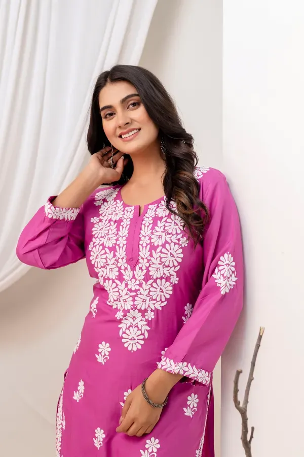 Magenta_Trendy_Kurti_Set_For_Women