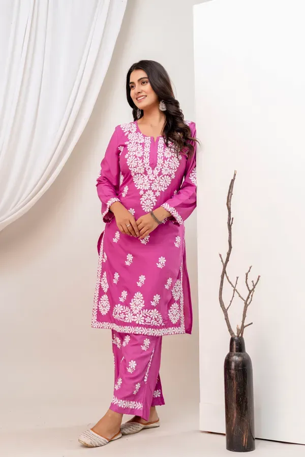 Magenta_Trendy_Kurti_Set_For_Women