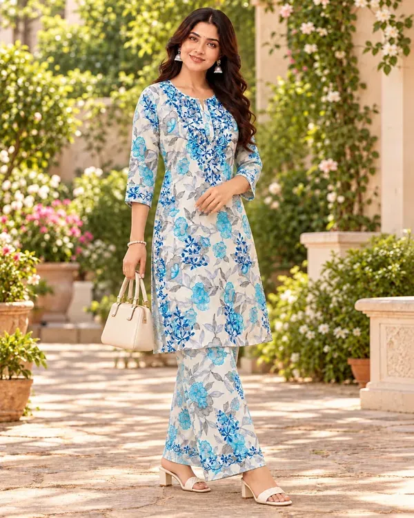 Firoji_Trending_Cotton_Printed_Kurta_Palazzo_Set