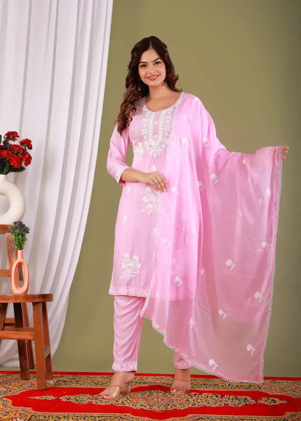 Baby_Pink_Rayon_Embroidered_Kurta_Pant_With_Dupatta_Set_For_Women