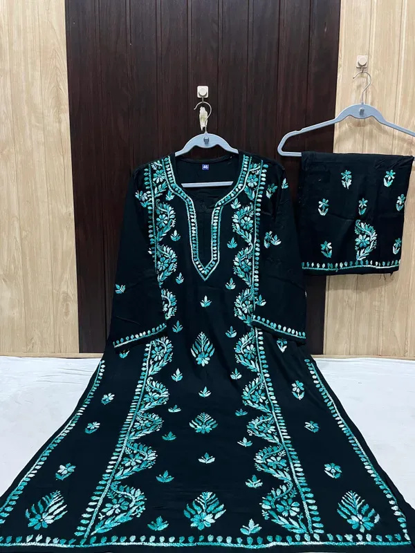 Black_Rama_Exclusive_Soft_Rayon_Daul_Shade_Thread_Work_Kurti_Plazo_Set