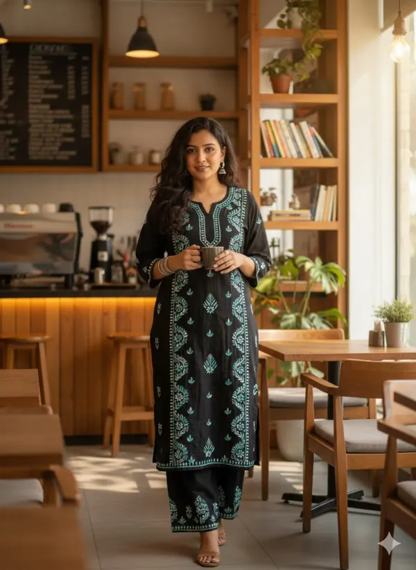 Black_Rama_Exclusive_Soft_Rayon_Daul_Shade_Thread_Work_Kurti_Plazo_Set