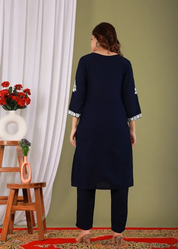 Blue_Exclusive_Modal_Kurti_With_The_Plazzo_Chikankari_Fabric_For_Women