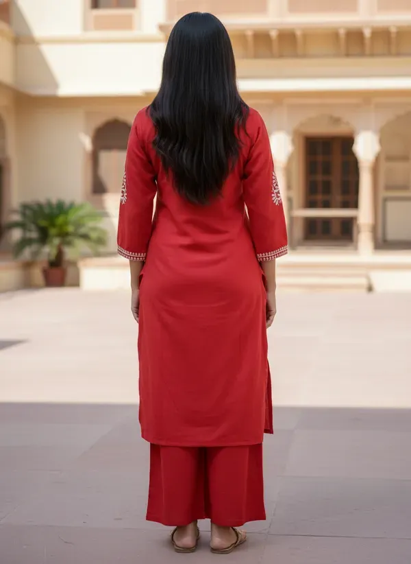 Gajari_Elegant_Chikankari_Kurta_With_Palazzo