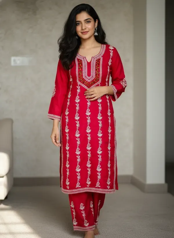 Gajari_Elegant_Chikankari_Kurta_With_Palazzo