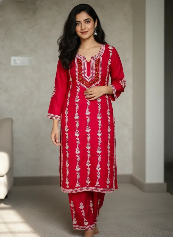 Gajari_Elegant_Chikankari_Kurta_With_Palazzo