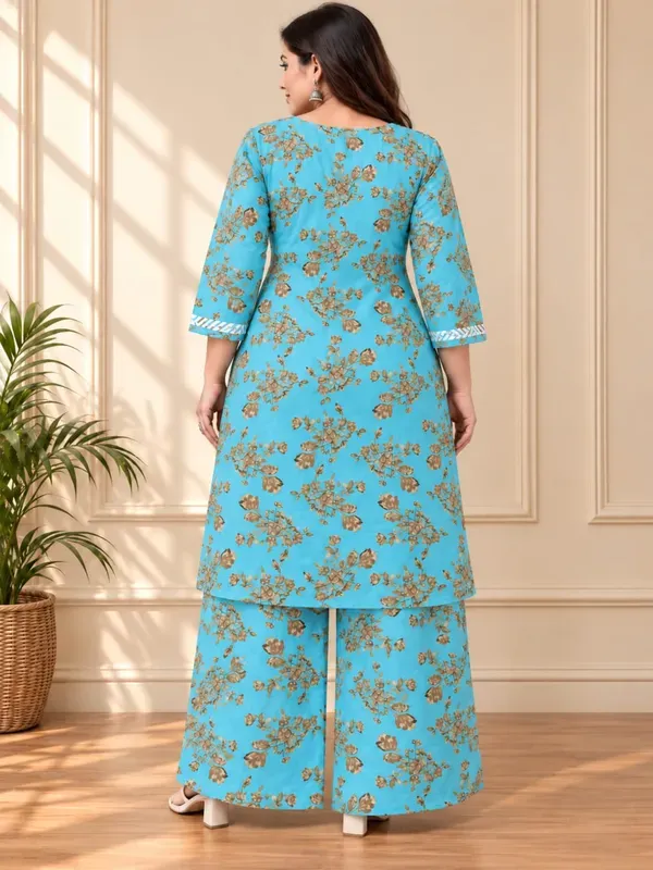 Pool_Cotton_Printed_Chikankari_Kurta_And_Plazzo_Set
