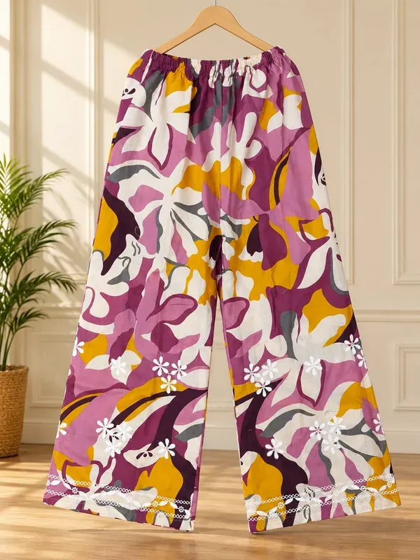 Multi_Trendy_Printed_Cotton_Kurta_Plazzo_Set