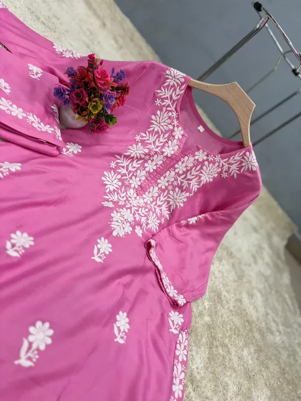 Pink_Chikankari_Kurtis_For_Women