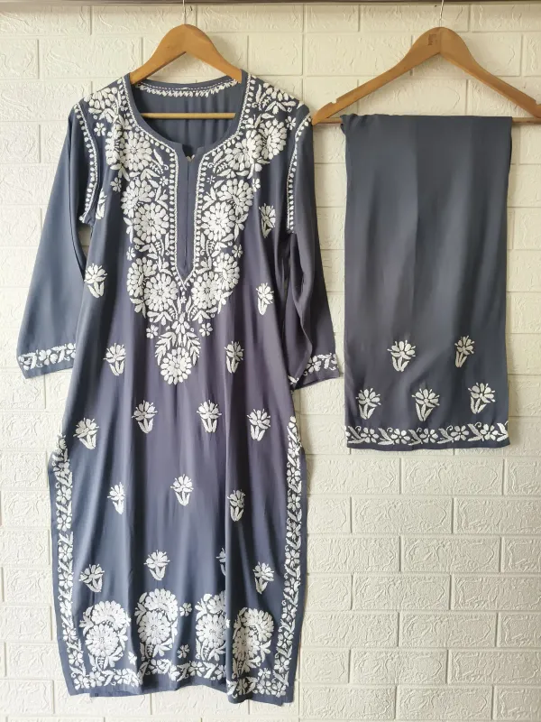 Grey_Stylish_Chikankari_Heavy_Kurta_And_Plazzo_Set