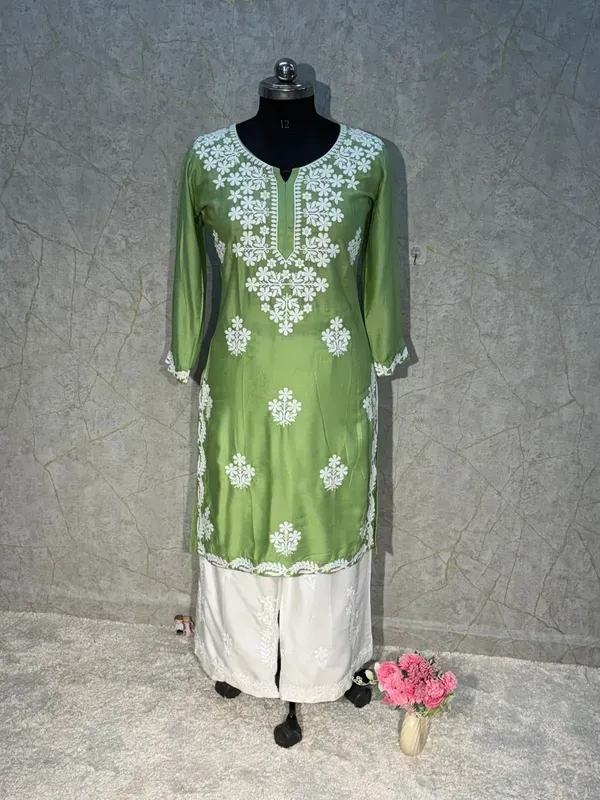 Pista_Rayon_Kurti_And_Plazzo_Set_For_Women