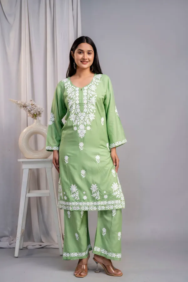 Pista_Women_S_Exclusive_Kurti_Palazzo_Set_On_Pure_Rayon_Fabric_Chikan_Sui