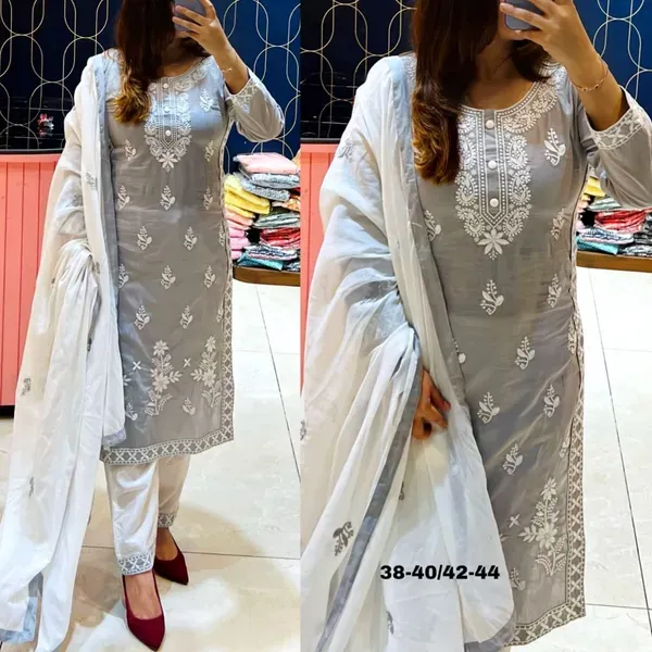 Grey_Women_S_Rayon_Embroidered_Kurta_Pant_With_Dupatta_Set