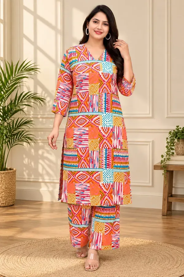 Multicolor_With_Printed_Casual_Co_Ords_Set