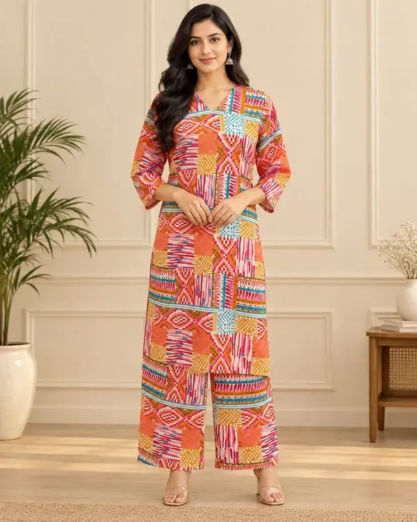 Multicolor_With_Printed_Casual_Co_Ords_Set
