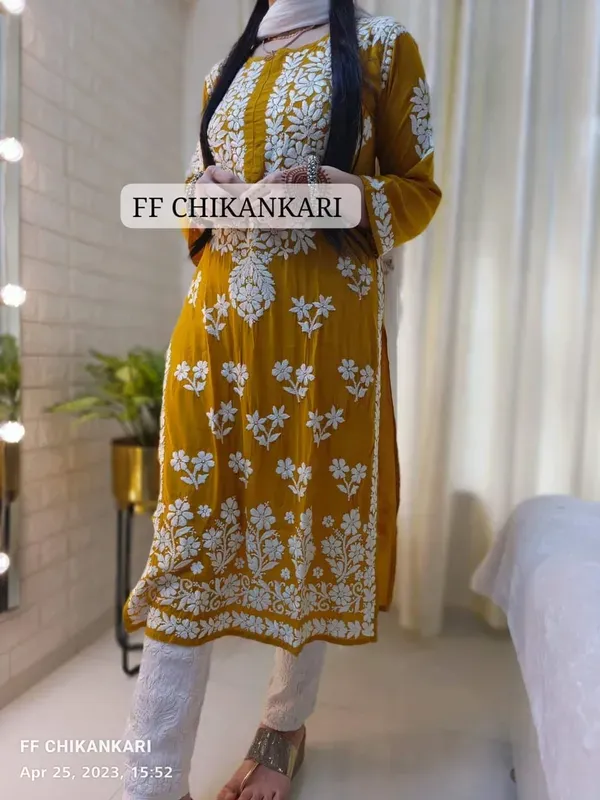 Yellow_Womens_Indian_Model_Kurti_Beautiful_Work_Entice_Wear
