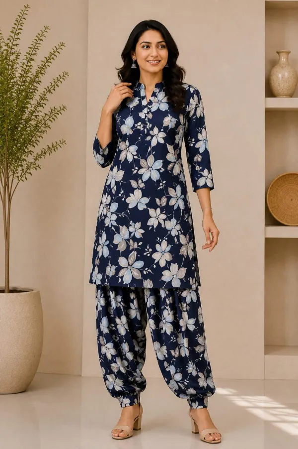 Blue_Buy_Cotton_Afgani_Co_Ord_Set