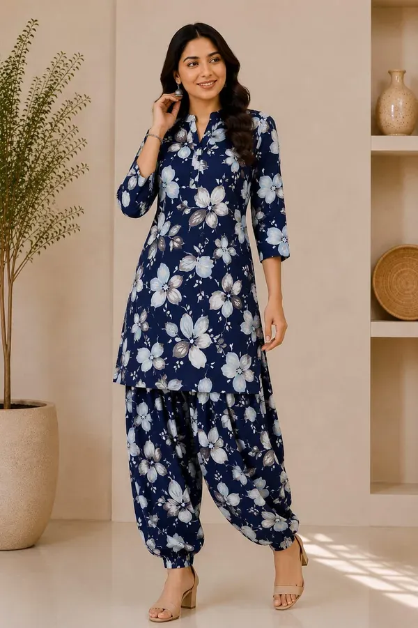 Blue_Buy_Cotton_Afgani_Co_Ord_Set